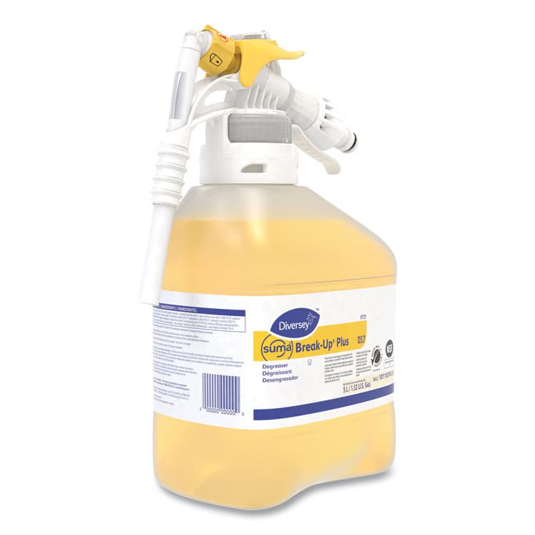 DIVERSEY Suma Break-Up Plus Solvent Free Cleaner Degreaser, Surfactant Scent, 5 L Bottle (DVO101107413) thumbnail 4