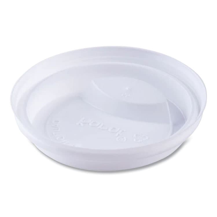 KARAT BY LOLLICUP Hot Cup Lids, Sipper Lid, Fits 10 oz to 24 oz Hot Cups, Plastic, White, 1,000/Carton (KRTCKDL516WPP) thumbnail 2