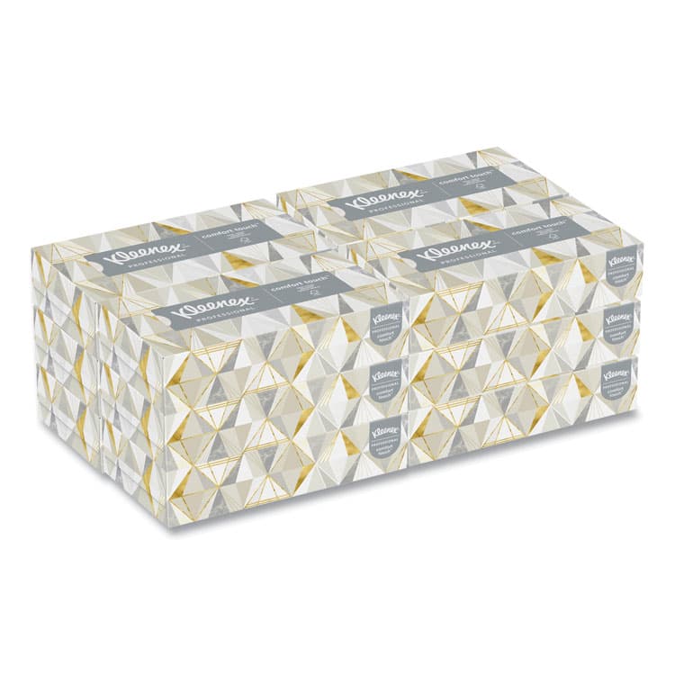 KIMBERLY CLARK White Facial Tissue for Business, 2-Ply, 125 Sheets/Box, 12 Boxes/Carton (KCC03076)