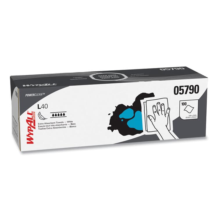 KIMBERLY CLARK L40 Towels, POP-UP Box, 16.4 x 9.8, White, 100/Box, 9 Boxes/Carton (KCC05790) thumbnail 2