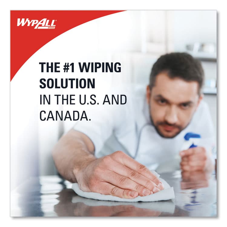 KIMBERLY CLARK X70 Foodservice Towels, Kimfresh Antimicrobial, 12.5 x 23.5, Unscented, White, 300/Carton (KCC05925) thumbnail 4