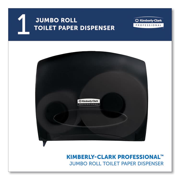 KIMBERLY CLARK JRT Jr. Escort Jumbo Bathroom Tissue Dispenser, 13.33 x 5.75 x 16, Smoke (KCC09507) thumbnail 2