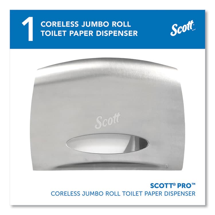 KIMBERLY CLARK Pro Coreless Jumbo Roll Tissue Dispenser, EZ Load, 14.38 x 6 x 9.75, Stainless Steel (KCC09601) thumbnail 2