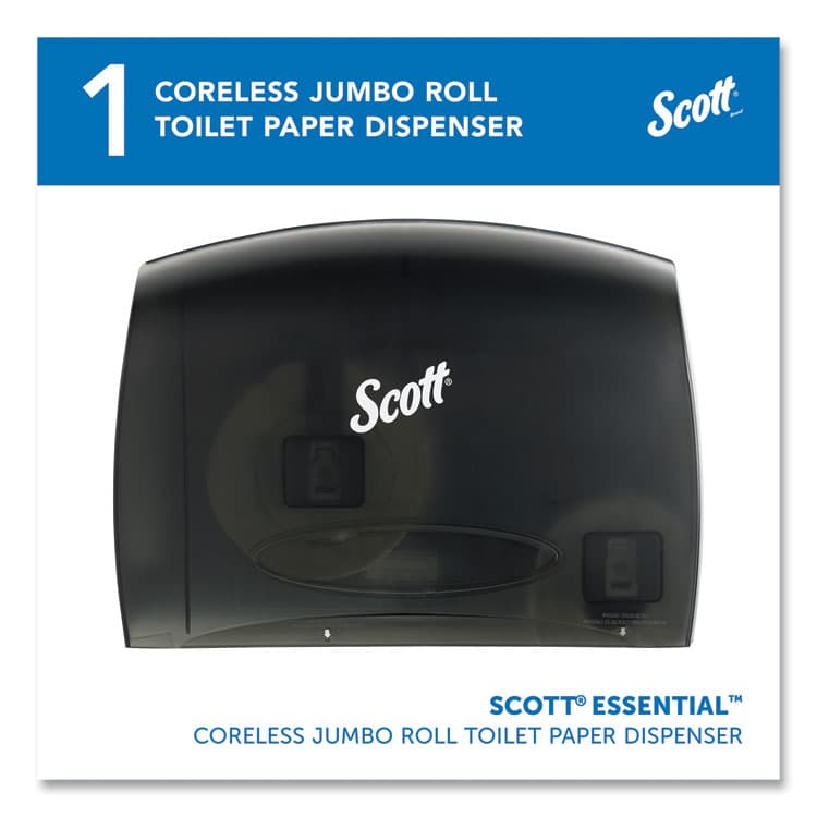 KIMBERLY CLARK Essential Coreless Jumbo Roll Tissue Dispenser for Business, 14.25 x 6 x 9.75, Black (KCC09602) thumbnail 2