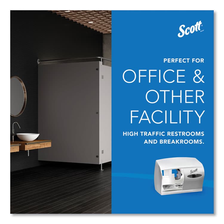 KIMBERLY CLARK Essential Coreless Jumbo Roll Tissue Dispenser, 14.25 x 6 x 9.75, White (KCC09603) thumbnail 3