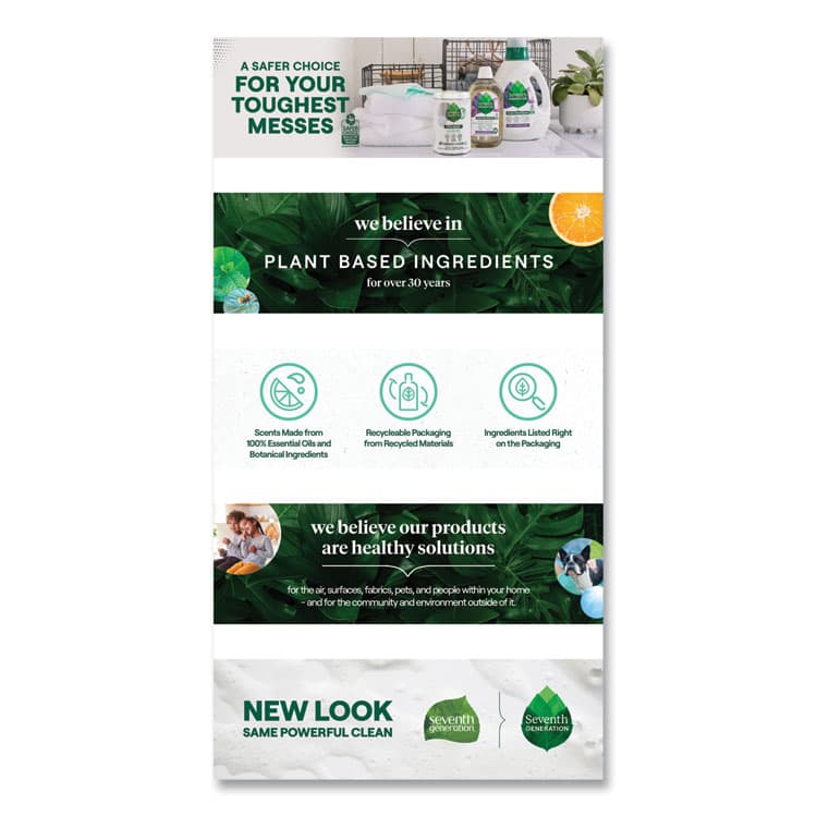 SEVENTH GENERATION Natural Liquid Laundry Detergent, Fragrance Free, 135 oz Bottle (SEV45065EA) thumbnail 4