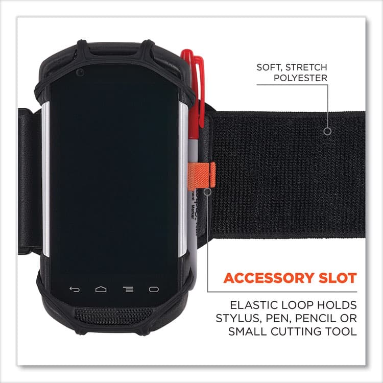 ERGODYNE CORPORATION Squids 5545 Arm and Wrist Scanner Mount, Large 7 x 8.5 x 1.5, Elastic, Black (EGO19145) thumbnail 2