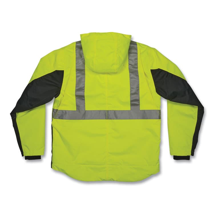 ERGODYNE CORPORATION GloWear 8275 Class 2 Heavy-Duty Hi-Vis Workwear Sherpa Jacket, 4X-Large, Lime (EGO23978) thumbnail 3