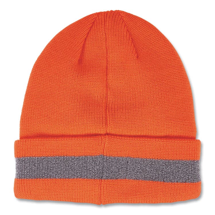 ERGODYNE CORPORATION N-Ferno 6803 Reflective Rib Knit Winter Hat, One Size Fits Most, Orange (EGO16865) thumbnail 4