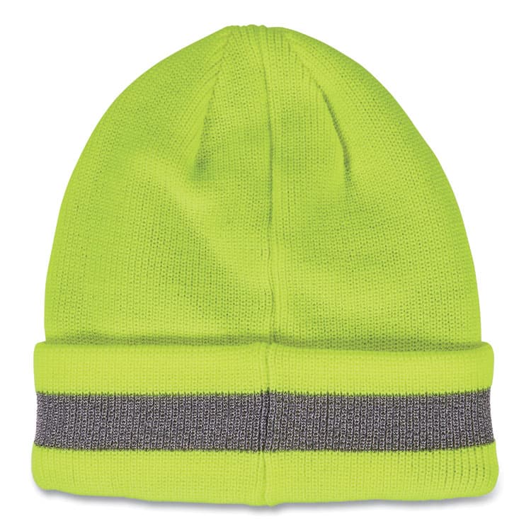 ERGODYNE CORPORATION N-Ferno 6803 Reflective Rib Knit Winter Hat, One Size Fits Most, Lime (EGO16864) thumbnail 4