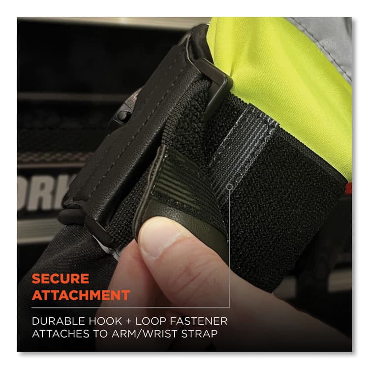 ERGODYNE CORPORATION Squids 5546 Scanner Wrist Mount Extender Strap, 4 x 5 x 0.5, Elastic, Black (EGO19146) thumbnail 4