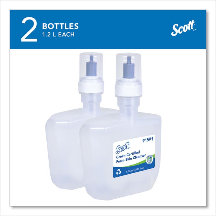 KIMBERLY CLARK Essential Green Certified Foam Skin Cleanser Refill, Unscented, 1,200 mL, 2/Carton (KCC91591) thumbnail 4