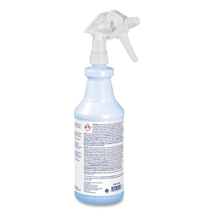 BOARDWALK Mold and Mildew Remover with Bleach, Ready to Use, Floral Scent, 32 oz Bottle, 12/Carton (BWK4826) thumbnail 3