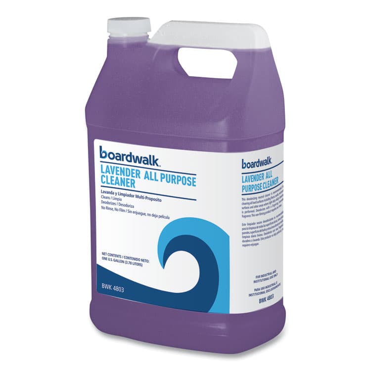 BOARDWALK All Purpose Cleaner, Lavender Scent, 1 gal Bottle, 4 Bottles/Carton (BWK4803) thumbnail 2