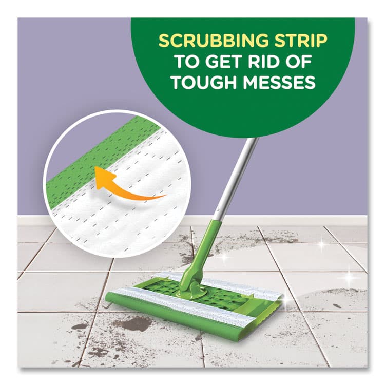 PROCTER & GAMBLE Wet Refill Cloths, 8 x 10, Fresh Scent, White, 12/Box, 6 Boxes/Carton (PGC08622) thumbnail 4