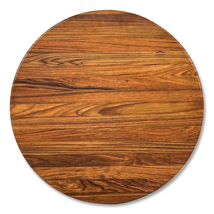 JMC FURNITURE Topalit Tables, Round, 36" dia x 29"h, Teak Top, Black Iron Base/Legs (JMC10636R8) thumbnail 2