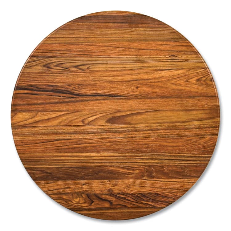 JMC FURNITURE Topalit Tables, Round, 36" dia x 29"h, Teak Top, Black Aluminum Base/Legs (JMC106C36R8) thumbnail 2