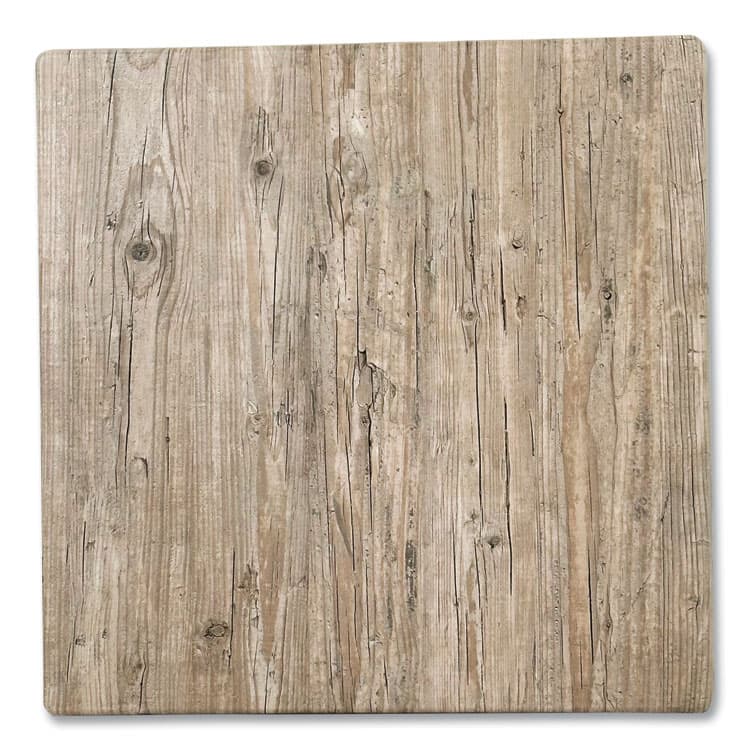 JMC FURNITURE Topalit Tables, Square, 32 x 32 x 29, Gray Top, Black Aluminum Base/Legs (JMC106C32327) thumbnail 3