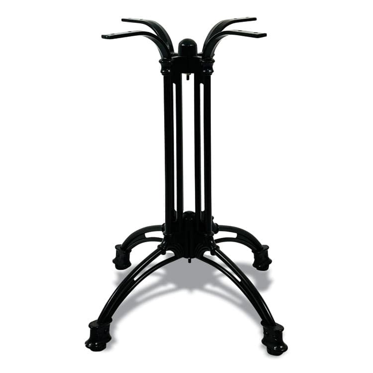 JMC FURNITURE Topalit Tables, Round, 36" dia x 29"h, Teak Top, Black Aluminum Base/Legs (JMC106C36R8) thumbnail 3