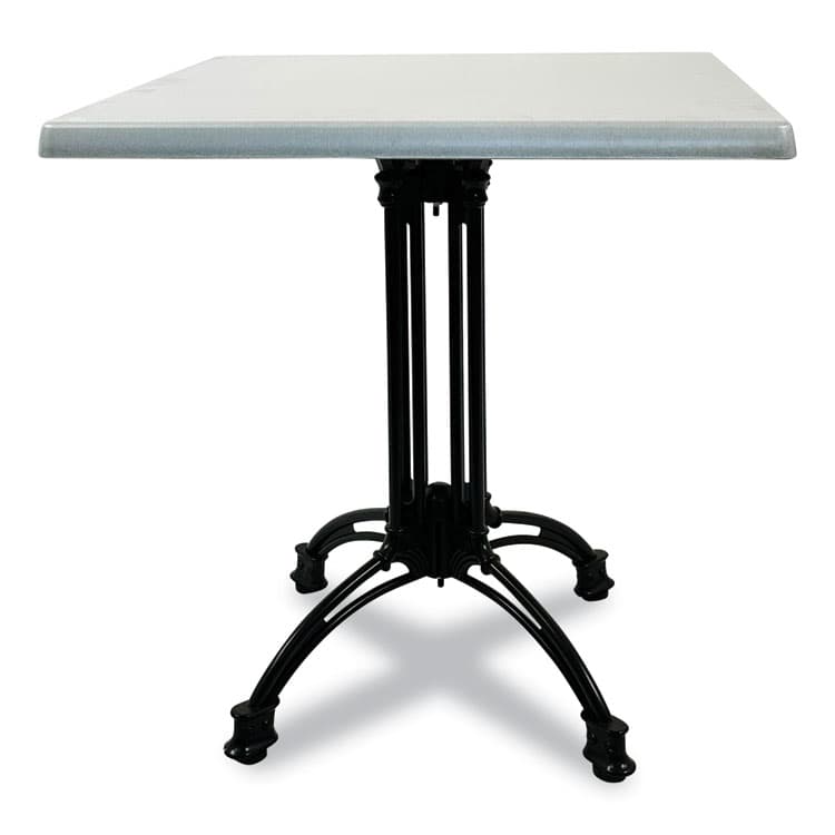 JMC FURNITURE Topalit Tables, Square, 32 x 32 x 29, Silver Top, Black Aluminum Base/Legs (JMC106C32322)
