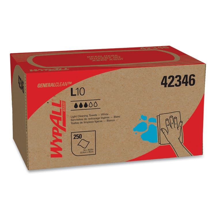 KIMBERLY CLARK L10 Towels, POP-UP Box, 1-Ply, 10.25 x 9, White, 250/Box, 24 Boxes/Carton (KCC42346) thumbnail 2