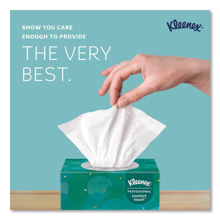 KIMBERLY CLARK Professional Facial Tissue, Pop-Up Box, 2-Ply, White, 90 Sheets/Box (KCC21270BX) thumbnail 3