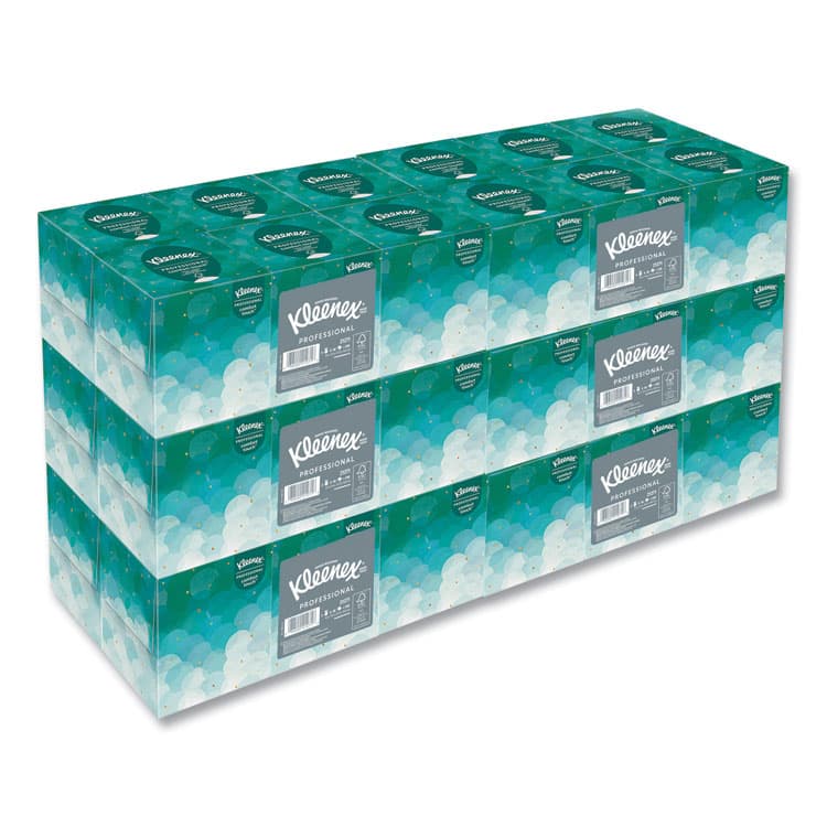 KIMBERLY CLARK Professional Facial Tissue, Pop-Up Box, 2-Ply, 95 Sheets/Box, 6 Boxes/Pack, 6 Packs/Carton (KCC21271CT)