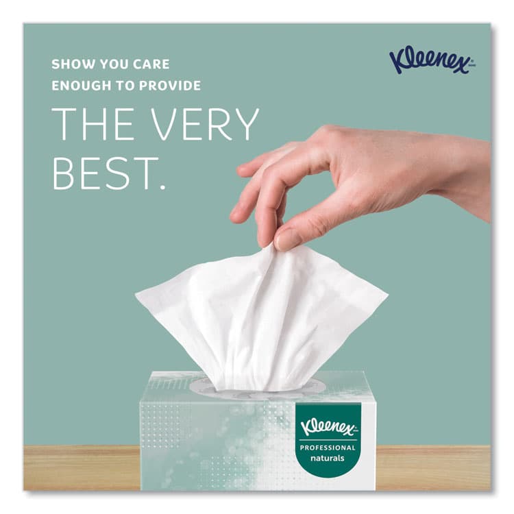KIMBERLY CLARK Naturals Facial Tissue for Business, BOUTIQUE POP-UP Box, 2-Ply, White, 90 Sheets/Box, 36 Boxes/Carton (KCC21272) thumbnail 4