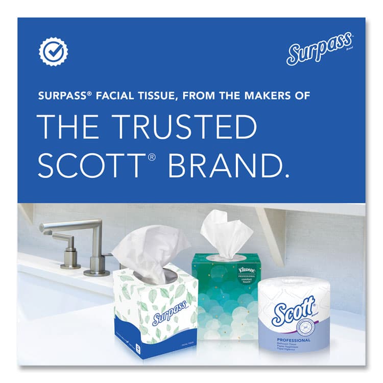 KIMBERLY CLARK Facial Tissue for Business, 2-Ply, White, 125 Sheets/Box, 60 Boxes/Carton (KCC21390) thumbnail 4