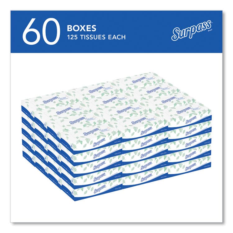 KIMBERLY CLARK Facial Tissue for Business, 2-Ply, White, 125 Sheets/Box, 60 Boxes/Carton (KCC21390) thumbnail 3