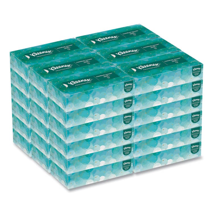 KIMBERLY CLARK White Facial Tissue for Business, Pop-Up Box, 2-Ply, 90 Sheets/Box, 36 Boxes/Carton (KCC21400)