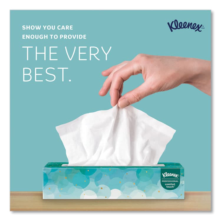 KIMBERLY CLARK White Facial Tissue for Business, Pop-Up Box, 2-Ply, 90 Sheets/Box (KCC21400BX) thumbnail 3