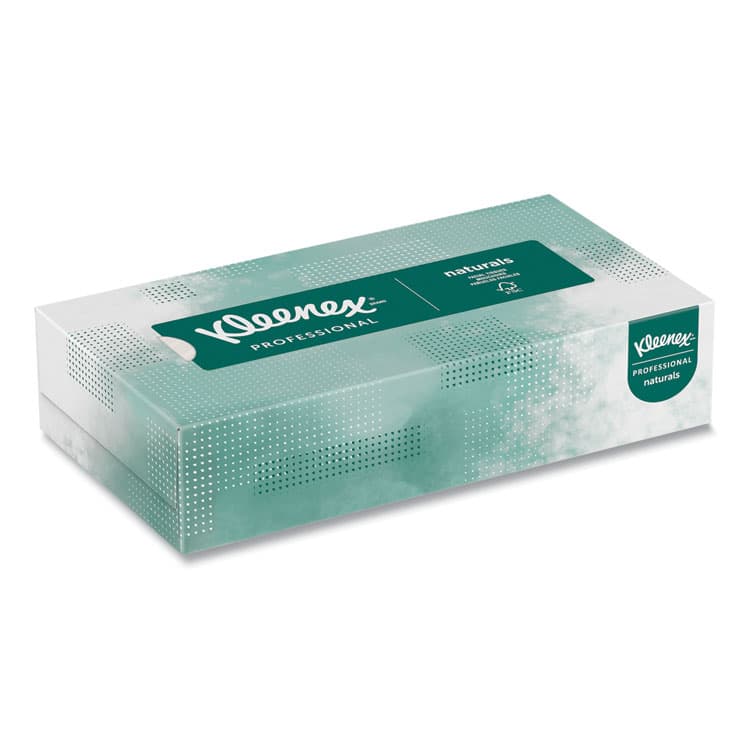 KIMBERLY CLARK Naturals Facial Tissue for Business, Flat Box, 2-Ply, White, 125 Sheets/Box, 48 Boxes/Carton (KCC21601) thumbnail 2