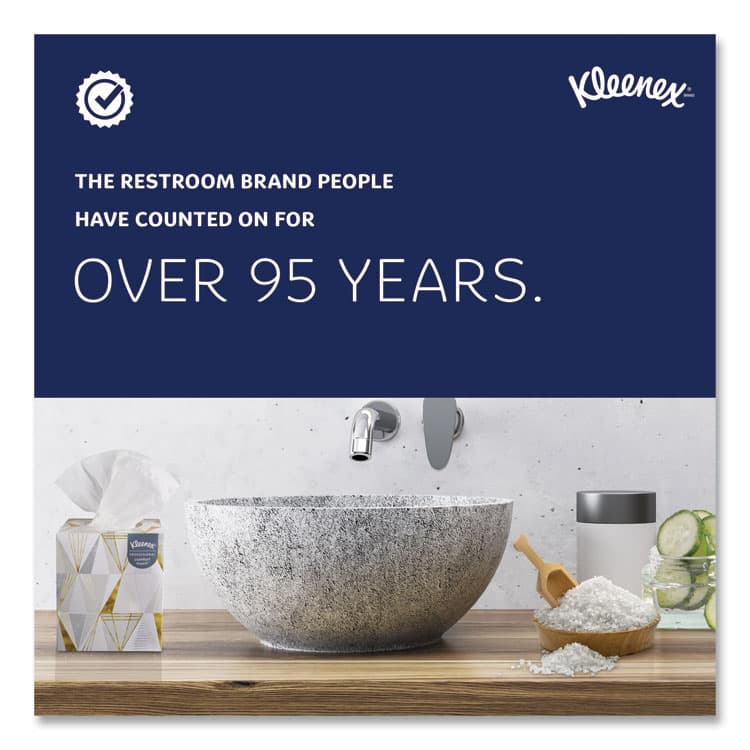 KIMBERLY CLARK Naturals Facial Tissue for Business, Flat Box, 2-Ply, White, 125 Sheets/Box, 48 Boxes/Carton (KCC21601) thumbnail 4