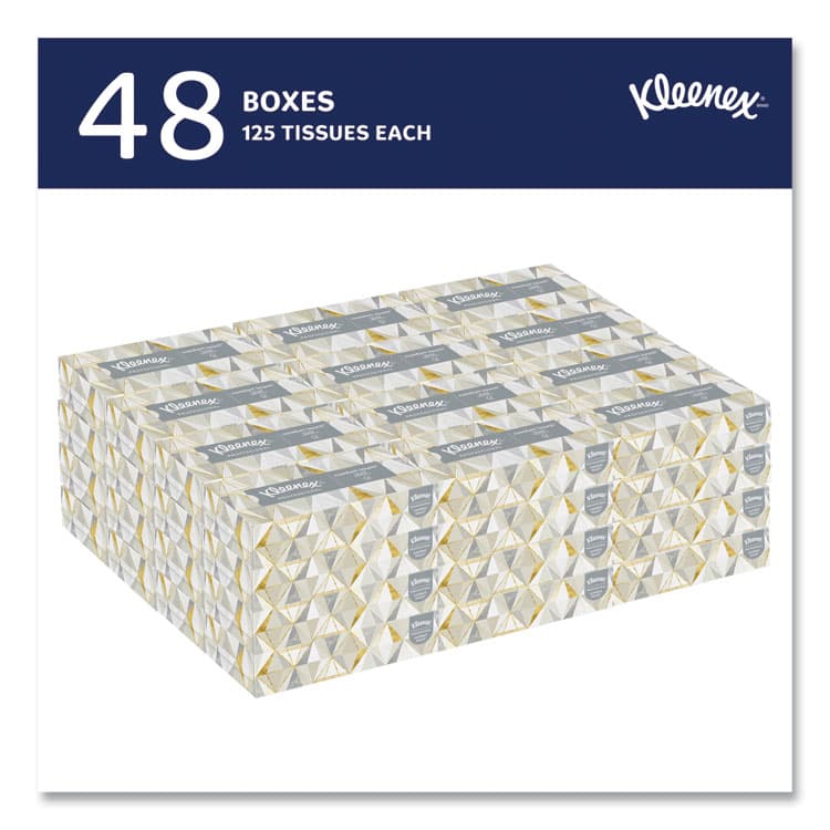 KIMBERLY CLARK White Facial Tissue for Business, Pop-Up Box, 2-Ply, 125 Sheets/Box, 48 Boxes/Carton (KCC21606CT) thumbnail 3