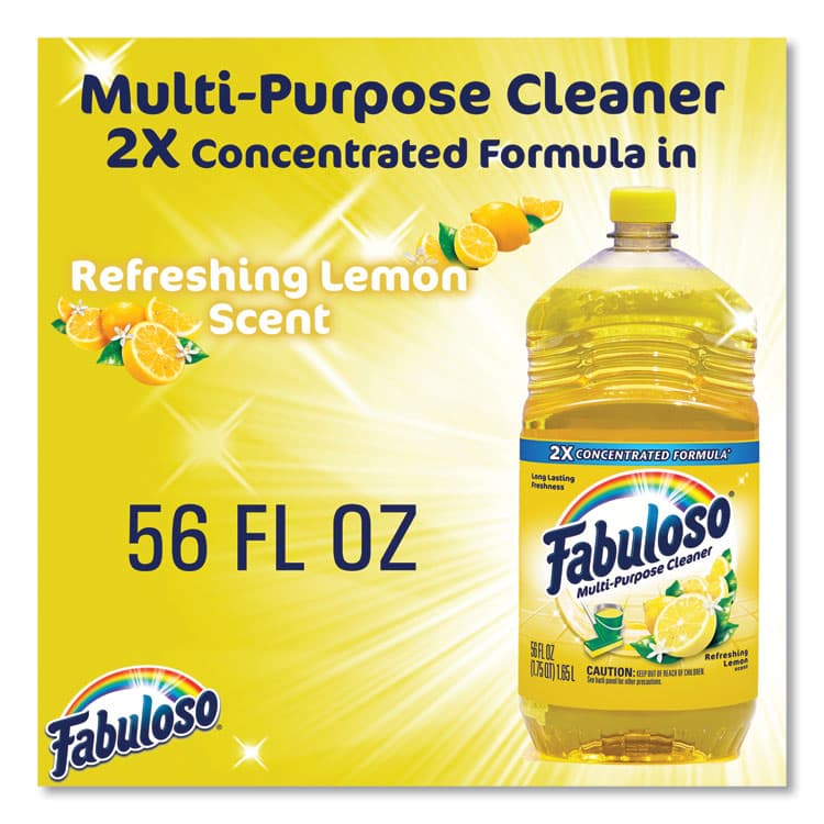 COLGATE PALMOLIVE, IPD. Multi-Use Cleaner, Refreshing Lemon Scent, 56 oz Bottle, 6/Carton (CPCMX06157CT) thumbnail 3