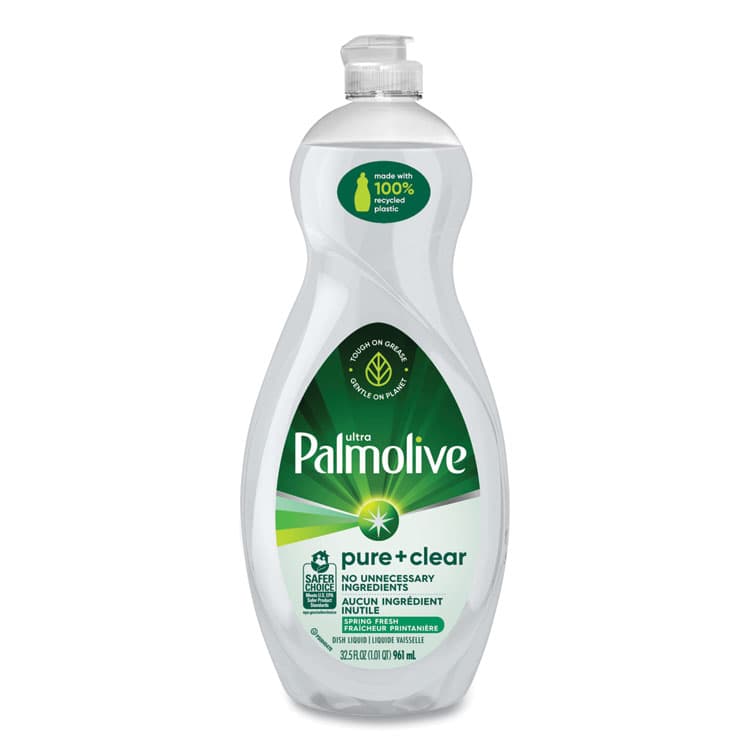 COLGATE PALMOLIVE, IPD. Pure + Clear Dishwashing Liquid, Spring Fresh, 32.5 oz Bottle, 9/Carton (CPCUS04272CT) thumbnail 2