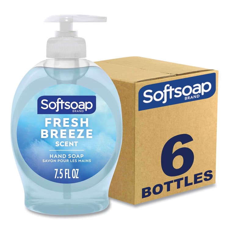COLGATE PALMOLIVE, IPD. Softsoap Liquid Hand Soap Pumps, Fresh Breeze Scent, 7.5 oz, 6/Carton (CPCUS04964CT)