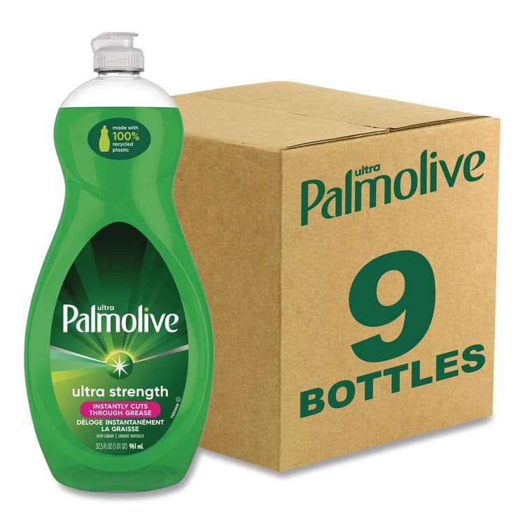 COLGATE PALMOLIVE, IPD. Dish Soap Liquid, Green Scent, 32.5 oz Bottle, 9/Carton (CPCUS04282CT)