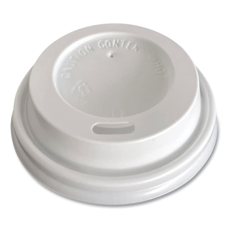 BOARDWALK Hot Cup Lids, Fits 4 oz Hot Cups, Plastic, White, 1,000/Carton (BWKHOTWH4)