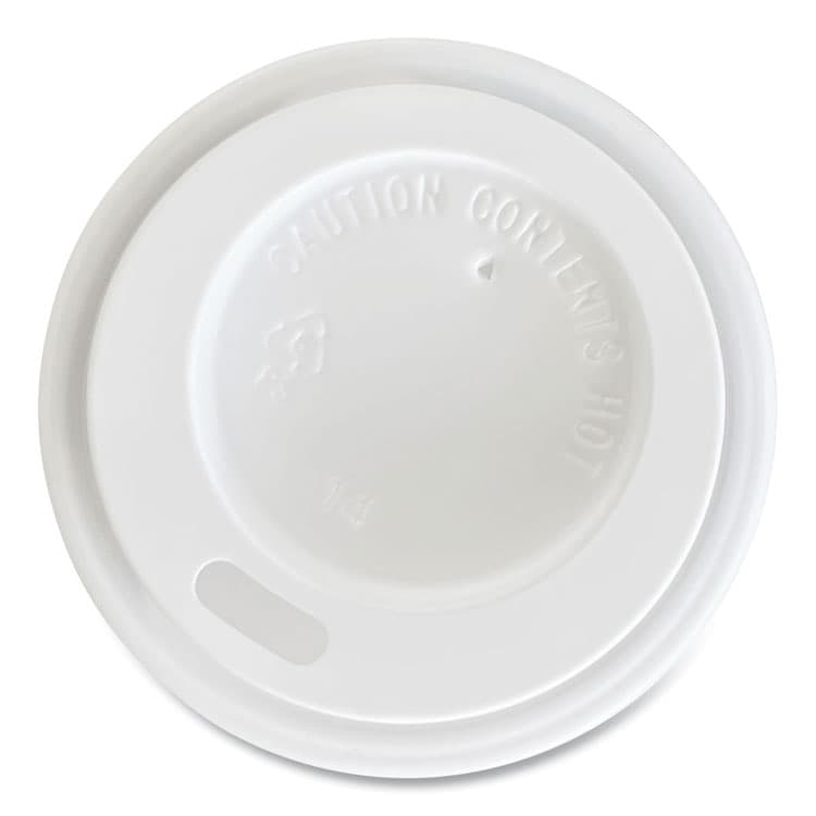 BOARDWALK Hot Cup Lids, Fits 4 oz Hot Cups, Plastic, White, 1,000/Carton (BWKHOTWH4) thumbnail 2