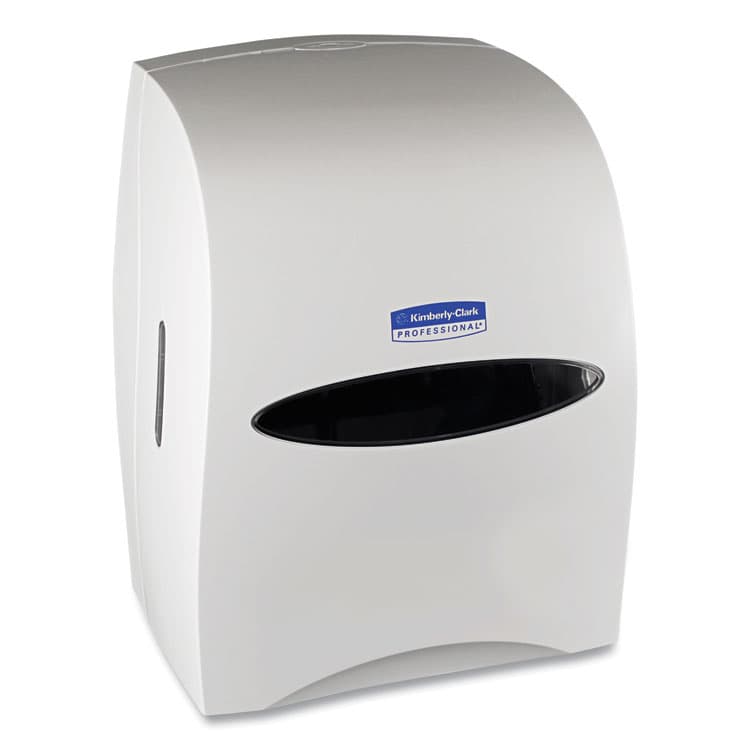 KIMBERLY CLARK Sanitouch Hard Roll Towel Dispenser, For 1.5" Core, 12.63 x 10.2 x 16.13, White (KCC09991)