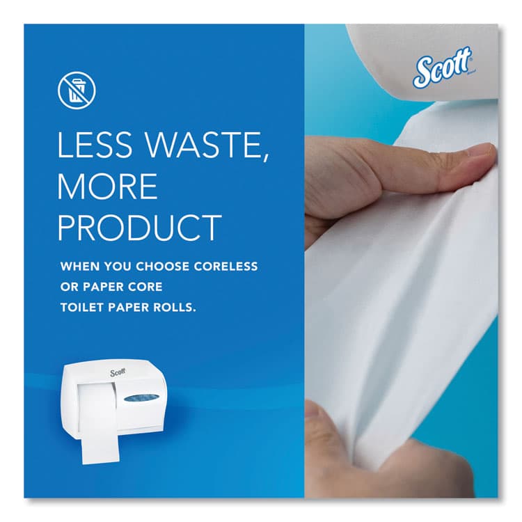 KIMBERLY CLARK Essential Coreless SRB Tissue Dispenser, 11 x 6 x 7.6, White (KCC09605) thumbnail 2