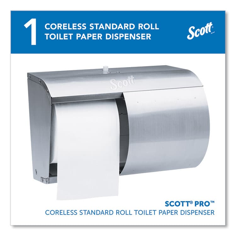 KIMBERLY CLARK Pro Coreless SRB Tissue Dispenser, 10.13 x 6.4 x 7, Stainless Steel (KCC09606) thumbnail 2