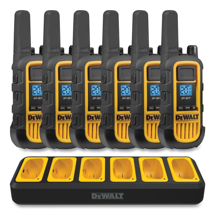 STANLEY BLACK & DECKER, . DXFRS800BCH FRS Two-Way Radios, 6 Radios, 2 W, 22 Channels (SEHDXFRS800BCH)