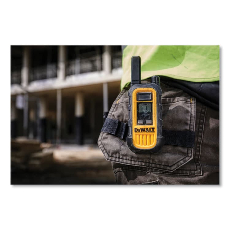 STANLEY BLACK & DECKER, . DXFRS300BCH Heavy-Duty Walkie Talkies, 6 Radios, 1 W, 22 Channels (SEHDXFRS300BCH) thumbnail 3