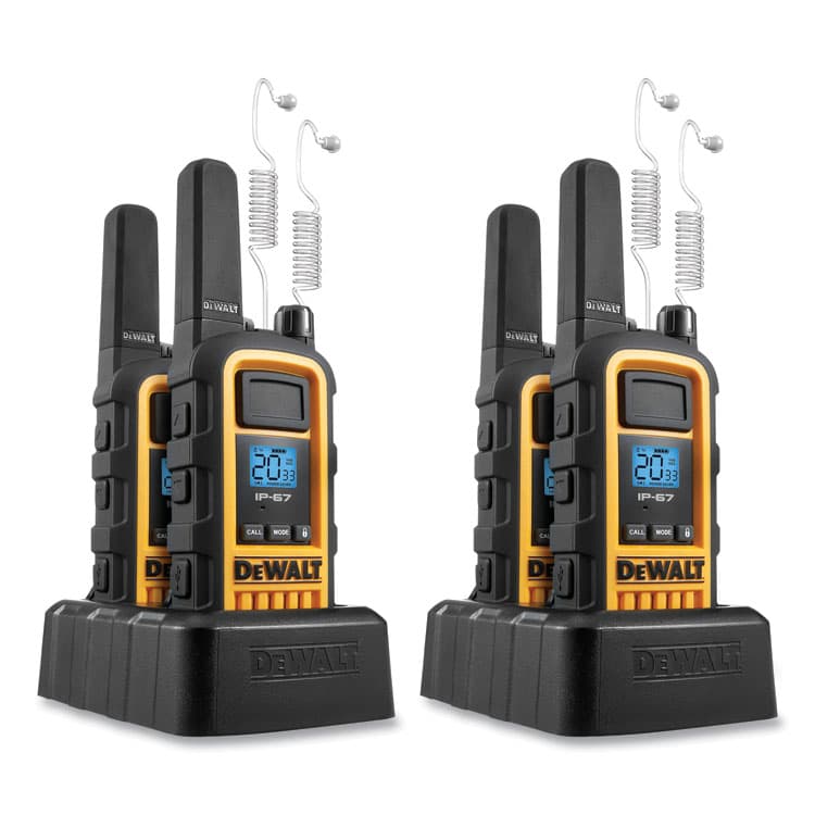 STANLEY BLACK & DECKER, . 2DXFRS800SV1 FRS Two-Way Radios, 4 Radios, 2 W, 22 Channels (SEH2DXFRS800SV1)