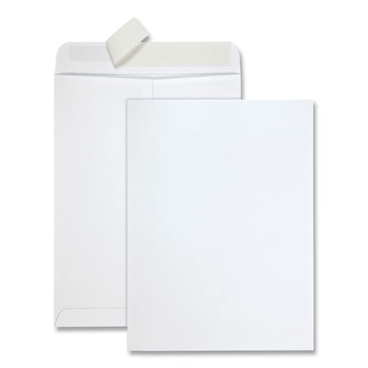 QUALITY PARK PRODUCTS Redi-Strip Catalog Envelope, #10 1/2, Cheese-Blade Flap, Redi-Strip Adhesive Closure, 9 x 12, White, 100/Box (QUA44582)
