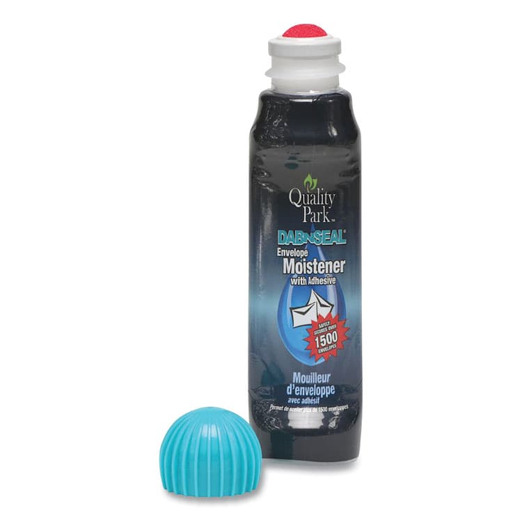 QUALITY PARK PRODUCTS Envelope Moistener with Adhesive, 50 mL, Green (QUA46065) thumbnail 2