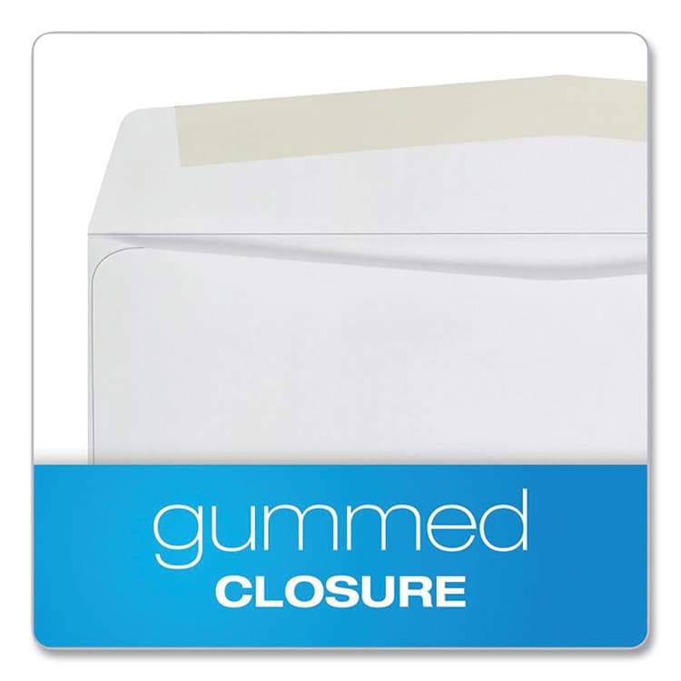 QUALITY PARK PRODUCTS Business Envelope, #10, Commercial Flap, Side Seam, Gummed Closure, 24 lb Bond Weight Paper, 4.13 x 9.5, White, 500/Box (QUA90020) thumbnail 4